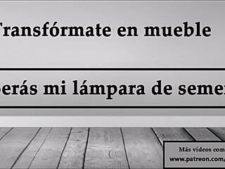 I want you to become my cum lamp furniture, okay?