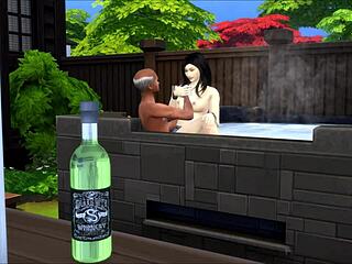 la nueva novia del abuelo gets bent over for oral fun 😏