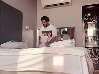 yo, check this hot gay twink getting pounded by a big black cock in a luxury hotel! 🏨🔥