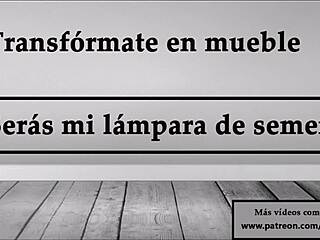 I want you to become my cum lamp furniture, okay?