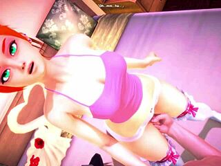 gwen tennyson follada duro en su cuarto sin censura