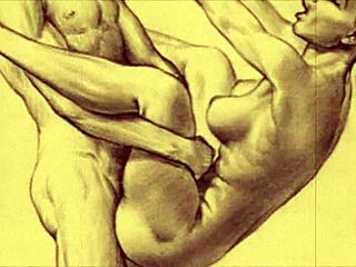 these vintage erotic drawings from old anime hentai are so detailed.