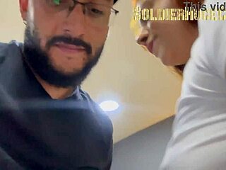 she came for contracts but ended up suckin’ my huge cock again... oops!