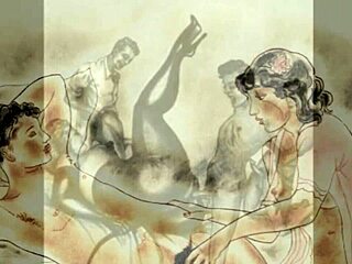Vintage erotic drawings showcase classic sensual art styles