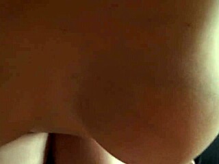 Massive natural tits burst from bikini while sucking huge shaft