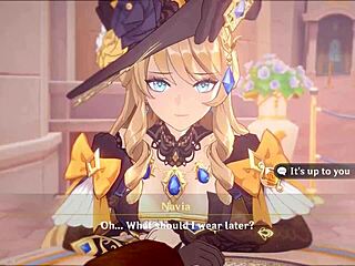 Navia Sneaks Aether for a Wild Night in 3D