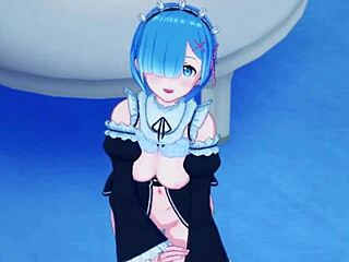 Innocent Rem Turns Into Naughty Maid in Re Zero Hentai