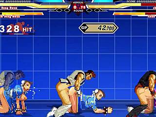 Chun-Li Takes on Wild 6P Action in Hentai Scene!
