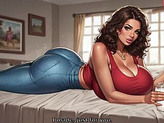 Hey, wanna see a big ass bimbo milf seduce her virgin stepson in 3D hentai?