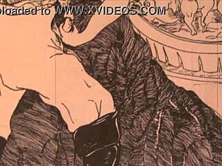 वाह, ये विंटेज इरोटिक ड्रॉइंग इतिहास से निकली! 🖼️