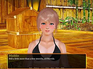 Exploring my new family in an erotic game