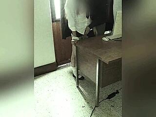 hidden camera catches teacher and student banging in school office