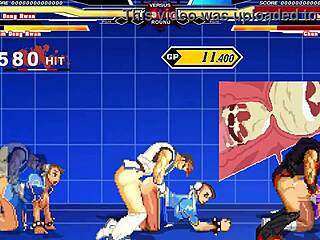 Chun-Li Takes on Wild 6P Action in Hentai Scene!