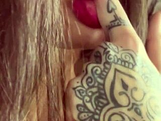 I sneak into my friend's room to masturbate while she showers. Can't help myself with her sexy vibe.