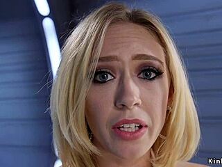 Man, I’m shook seein this big tits blonde fuckin a machine, wild stuff