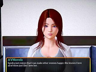 Brunette in Anime Family Adventure