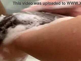 Sexy petite blonde step sister tricks step brother in bathroom for hot action