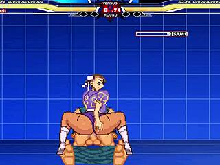 Chun-Li battles Long in hot hentai action 😏