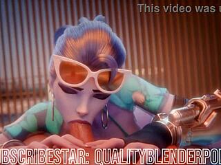 Widow Goes Deep on Cock at Beach in Wild Hentai Action Scene