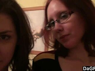 dagfs - umm, two teen 18+ lesbians messin’ with camera