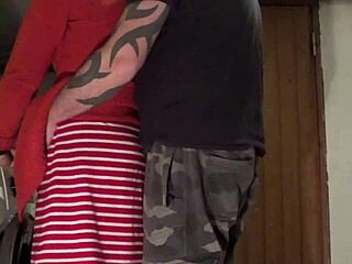 wife gets dick in laundry room