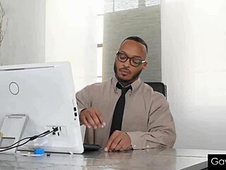 Gamer Stepson Rides Stepdad's Black Cock While Playing