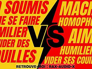 Powerful French hetero dominates young gay submissive in intense session.