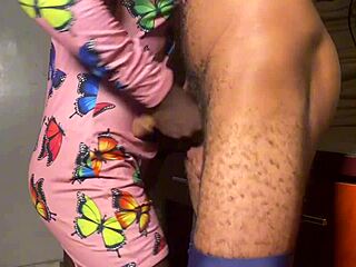 Ebony Horny Aunty Craves My Cock in Wild 1-on-1