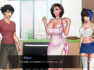 complete gameplay of confined with goddesses part 6 featuring hentai whore in bikini. watch her blowjob skills in jacuzzi with monster cock.