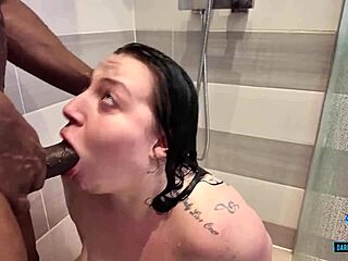 Curvy Harmony Reigns Takes BBC Creampie in Steamy Shower Scene