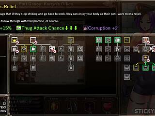 karryn's prison guard tries big black cock in hentai