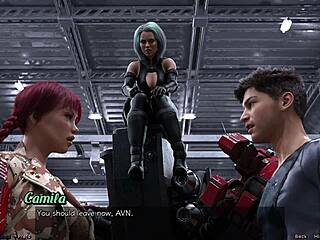 Stranded in space 19 with cute robot girl action