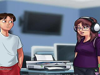 summertimesaga unfolds as she learns french in a steamy hentai episode e1 35