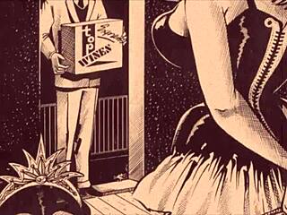 एंटीक रेट्रो कार्टून्स के विंटेज कामुक चित्र