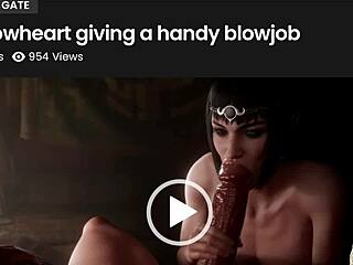 Petite Shadowheart gives epic POV blowjob in tight ass action