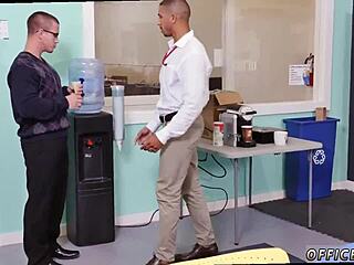 Feeling so hot watching gay office sex in class