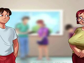 summertimesaga unfolds as she learns french in a steamy hentai episode e1 35