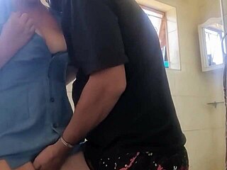 Ever tried sneaky upskirt play with intense pussy eating and fingering in bathroom?