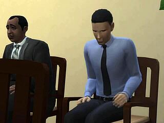 so, in this office parody, the boss just plays porn for everyone at work. wild, right?