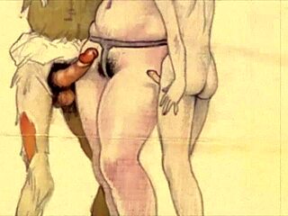 I love these vintage erotic drawings, so hairy and retro!