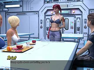 Stranded in space, jealousy brews over huge cock with teen and mature