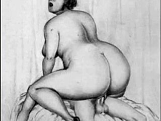 Look at these vintage erotic drawings, aren't they hot?