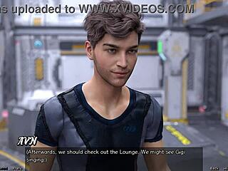 Stranded in space 19 with cute robot girl action