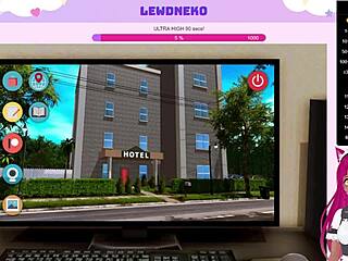 vtuber lewdneko dives into harem hotel antics
