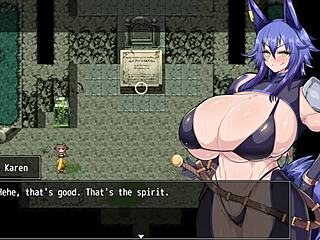 Karen the adventurer got cursed to be horny all the time, part 1