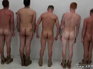 Nipple Play in Military Gay Hazing with Intense Showering and Raw Fucking in the Barracks