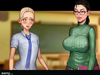 taffy tales part 3, teacher with big ass and tits in hentai cartoon