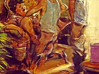 Vintage Erotic Illustration Brings Retro Anime Charm to Life