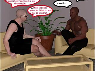 I watched my hotwife cuckold me on my birthday with a huge BBC in 3D