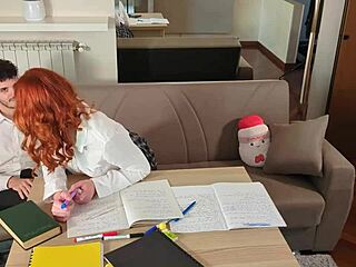 Yo, banging my shy teen classmates in a wild FFM threesome!